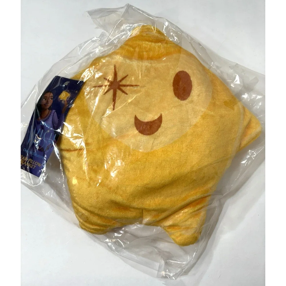 Disney Movie Wish Star Pillow Blanket Theater Merchandise Golden Link NEW